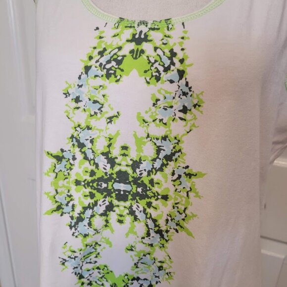 Te Verde Green Ombre Printed Tank Top Size Large - Picture 4 of 4